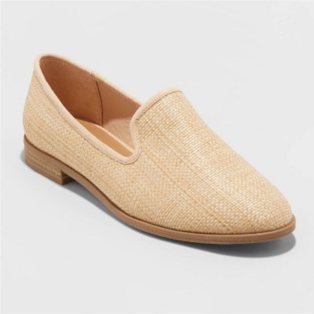 NEW Adeline Universal Thread Target Women’s Natural Woven Loafers NWT